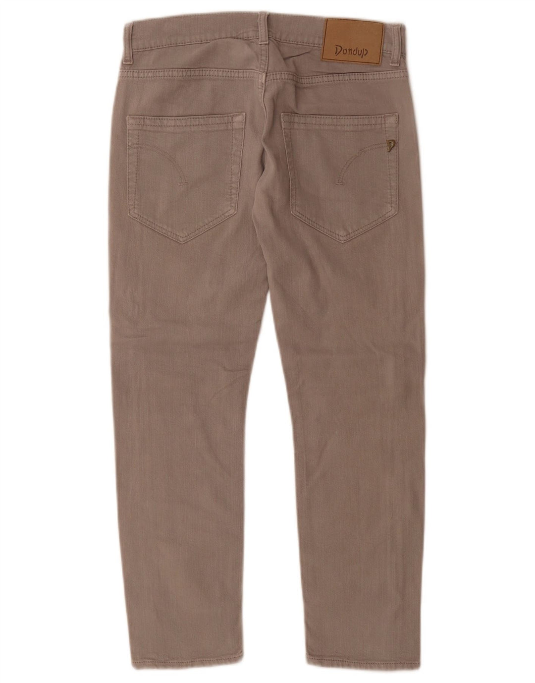 Vaqueros Dondup Mujer Crop Slim W27 L26 Algodón Gris