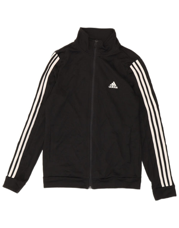 Adidas - Chaqueta de chándal para mujer, talla 8/10, poliéster negro pequeño