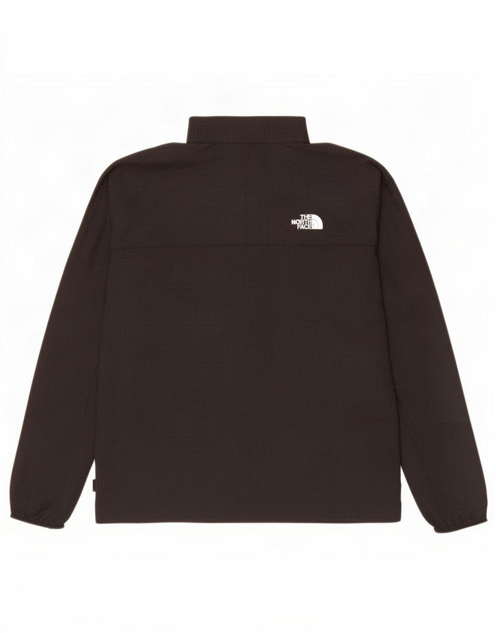 The North Face Hombre Zip Neck Jersey Chándal Top Grande Negro Manchado