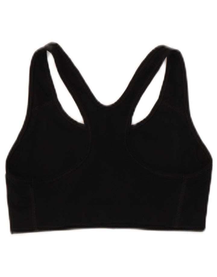 Nike Dri Fit Graphic Bra deportivo para mujer, talla pequeña, poliéster negro