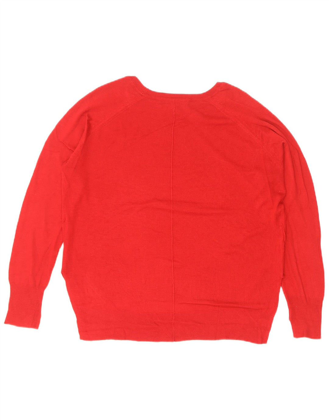 Zara - Jersey extragrande con cuello barco para mujer, talla 10, color rojo