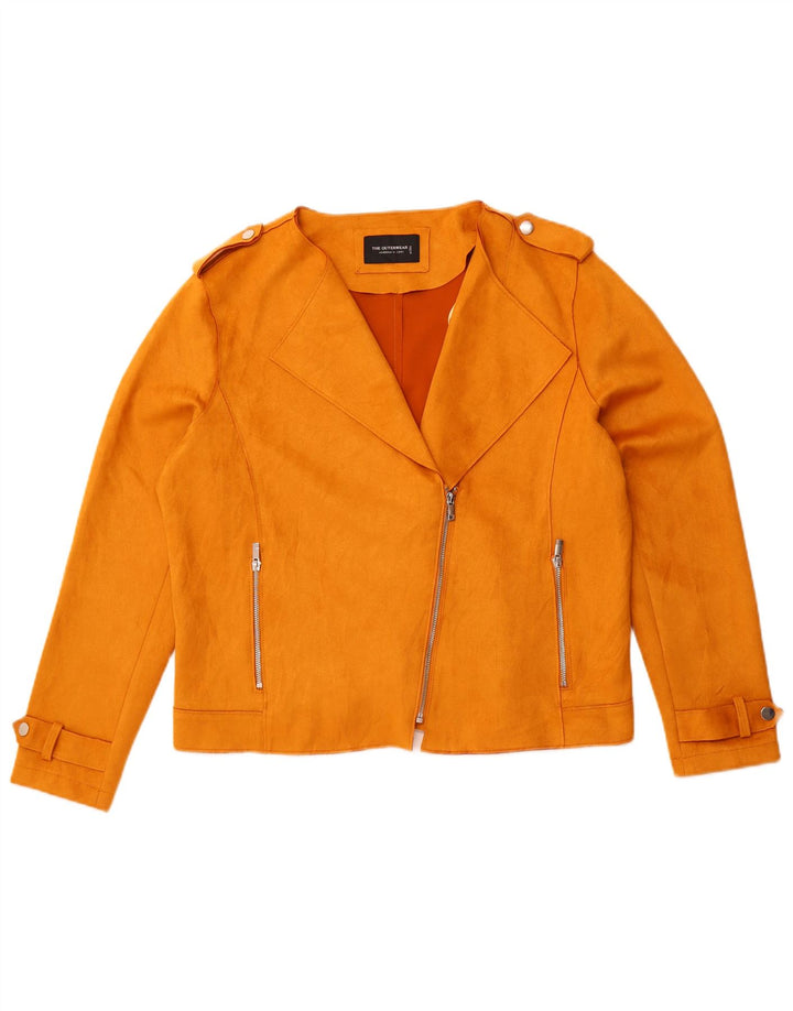 C & A Chaqueta motera corta para mujer EU 44 XL Amarillo Poliéster