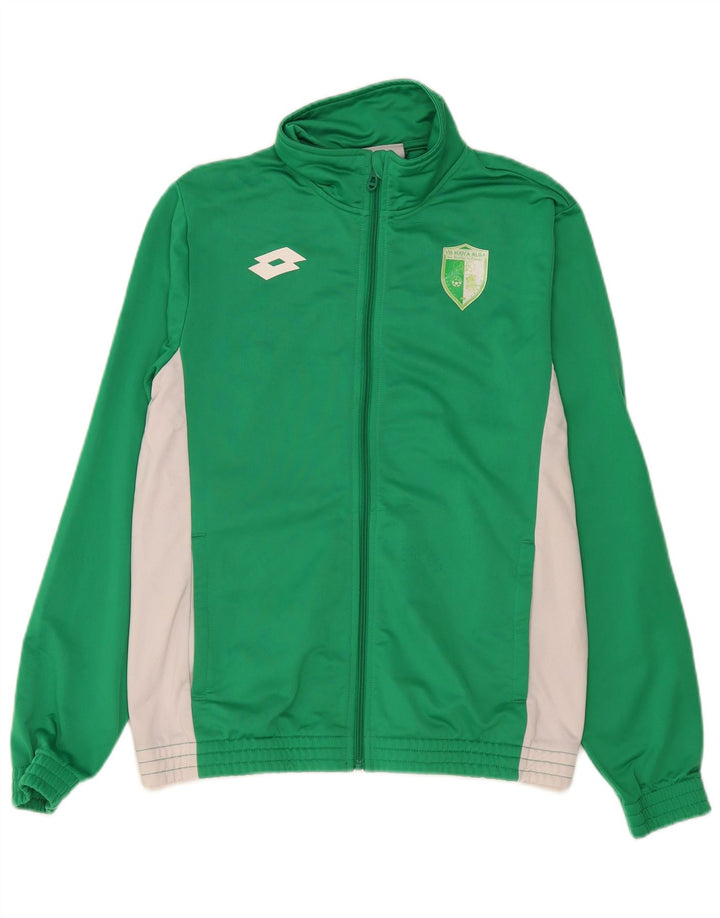 Lotto Hombre Chaqueta Top De Chándal Verde Medio Color Block