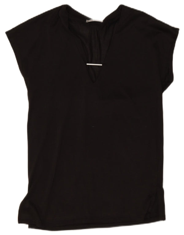 Zara Mujer Blusa Top UK 10 Small Negro