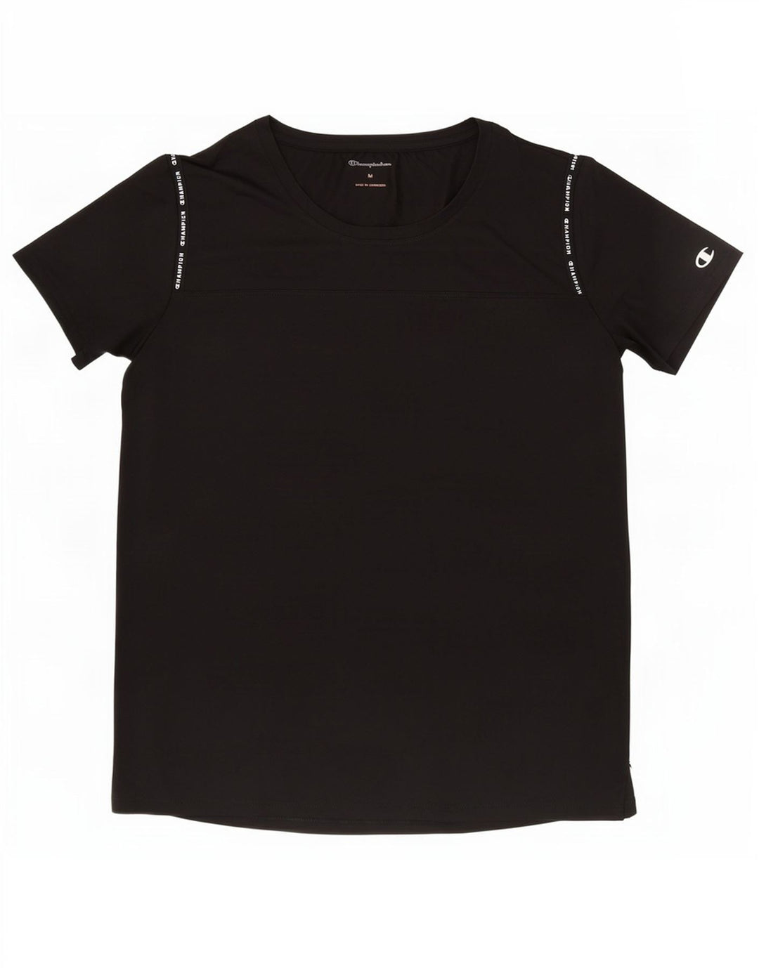Champion Camiseta gráfica para mujer Top UK 12 Mediano Negro Poliéster