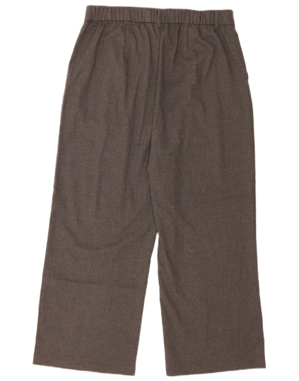 Hollister Pantalones Casuales De Pierna Ancha Y Cintura Alta Para Hombre XL W38 L27 Gris