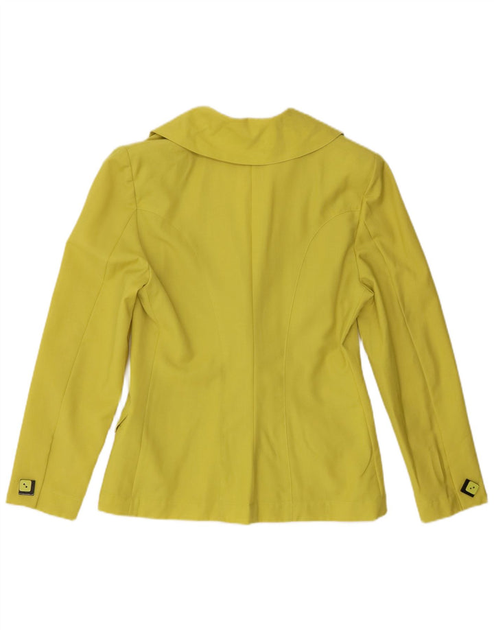 Carla G Chaqueta Blazer de 3 Botones para Mujer UK 10 Small Yellow