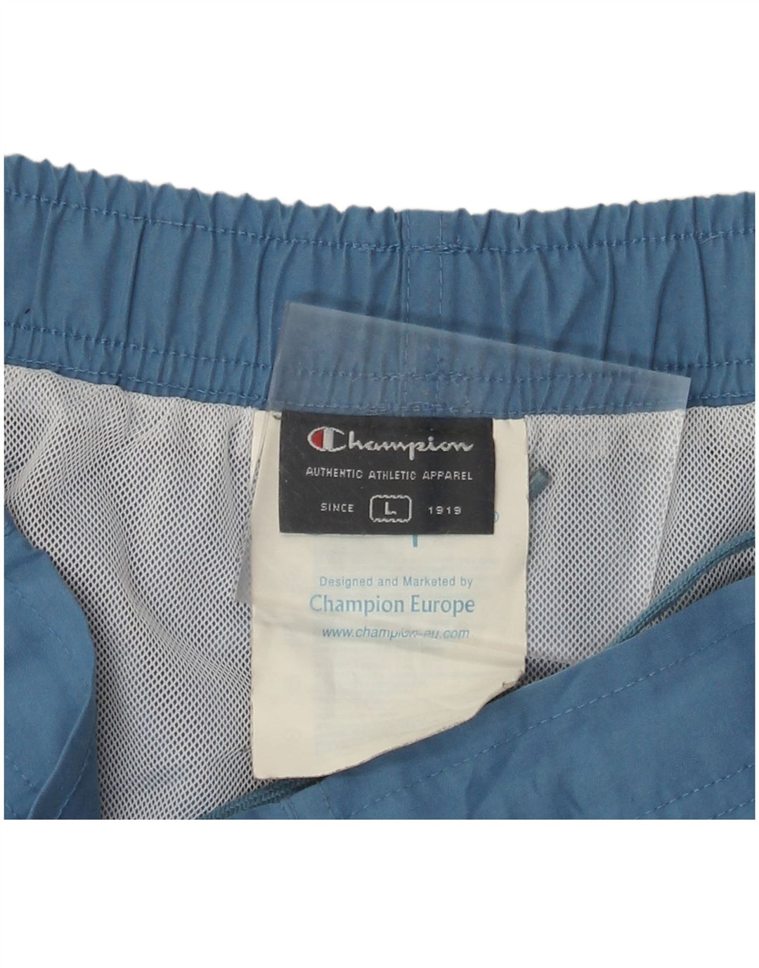 Champion Bañador Corto Hombre Poliéster Azul Grande
