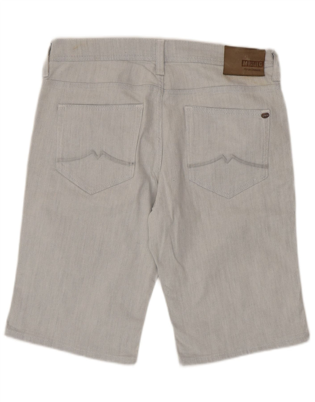 Mustang Pantalones cortos de mezclilla para hombre W35 Algodón de rayas azules grandes