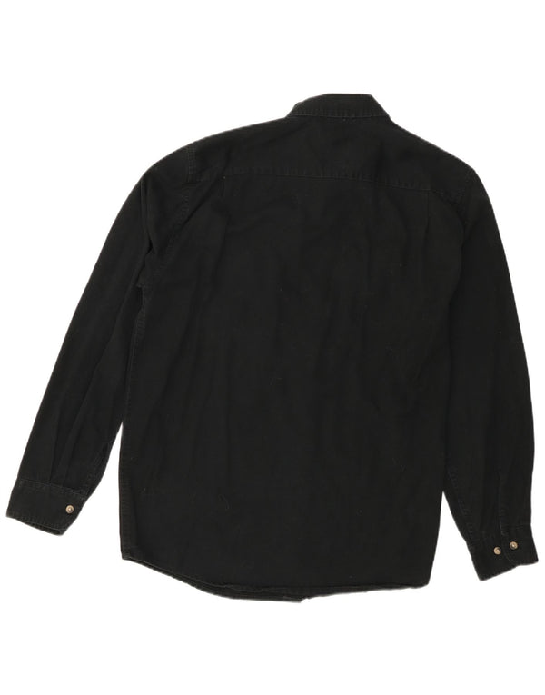 Camisa Wrangler Hombre Algodón Mediano Negro