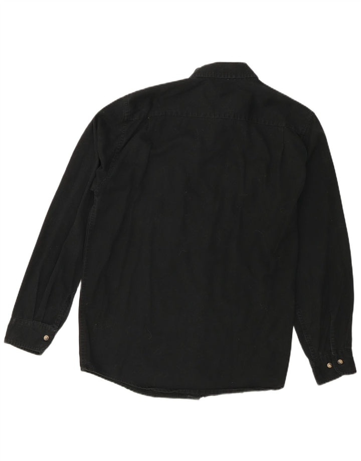 Camisa Wrangler Hombre Algodón Mediano Negro