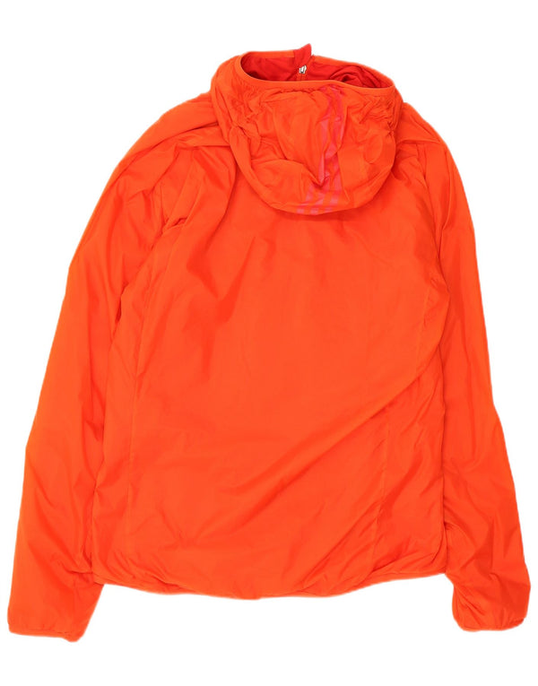 Adidas Chaqueta reversible con capucha para hombre UK 40/42 Medium Naranja Nylon