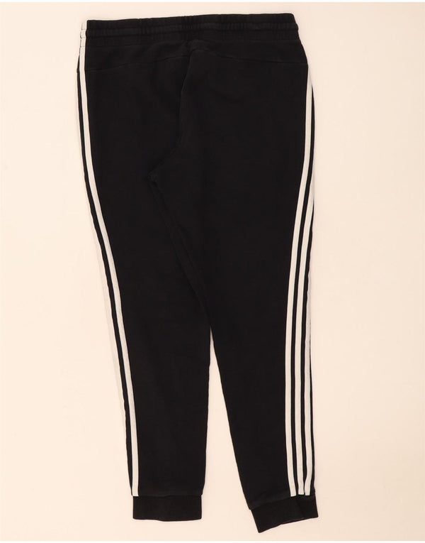 Adidas Mujer Chándal Pantalones Joggers UK 16/18 Grande Negro Algodón