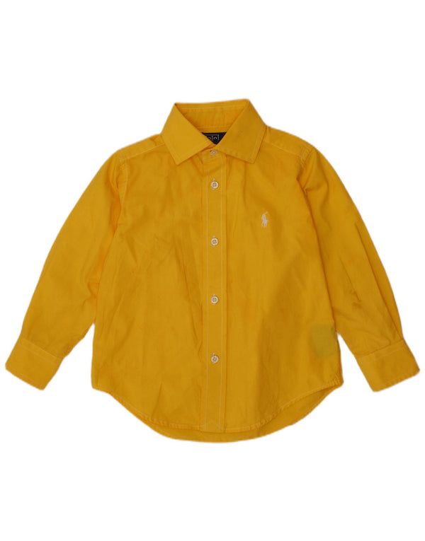 POLO RALPH LAUREN Baby Boys Shirt 18-24 Months Yellow Cotton