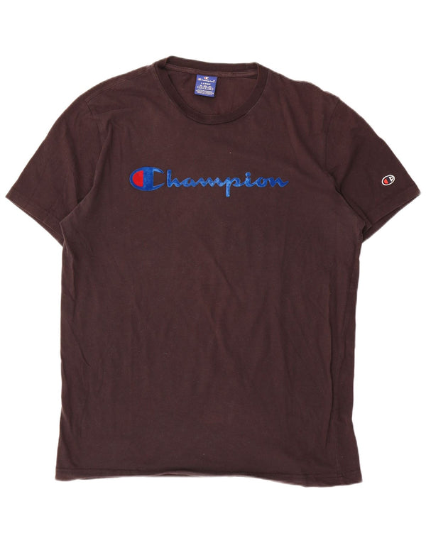 Champion Camiseta Gráfica para Hombre Top Grande Marrón