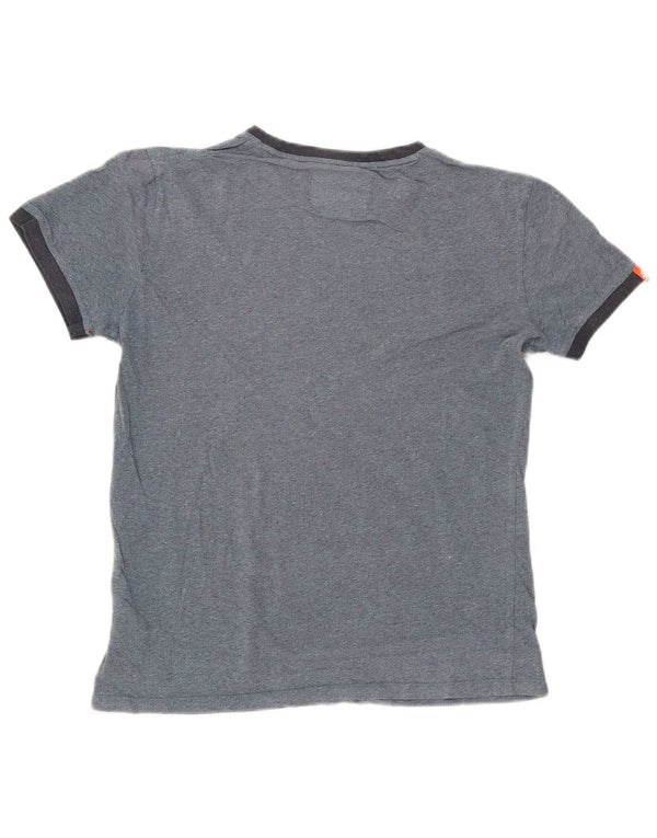 Superdry Hombre Camiseta Top Small Azul Marino Algodón