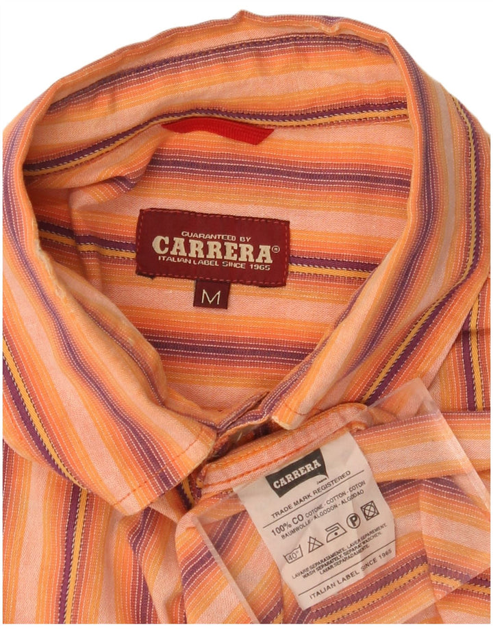 Camisa CARRERA Hombre Algodón Rayas Naranja Medio