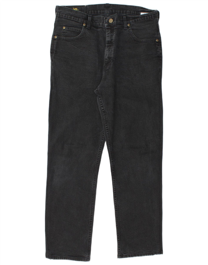 LEE Vaqueros rectos Brooklyn para hombre W34 L28 Algodón negro