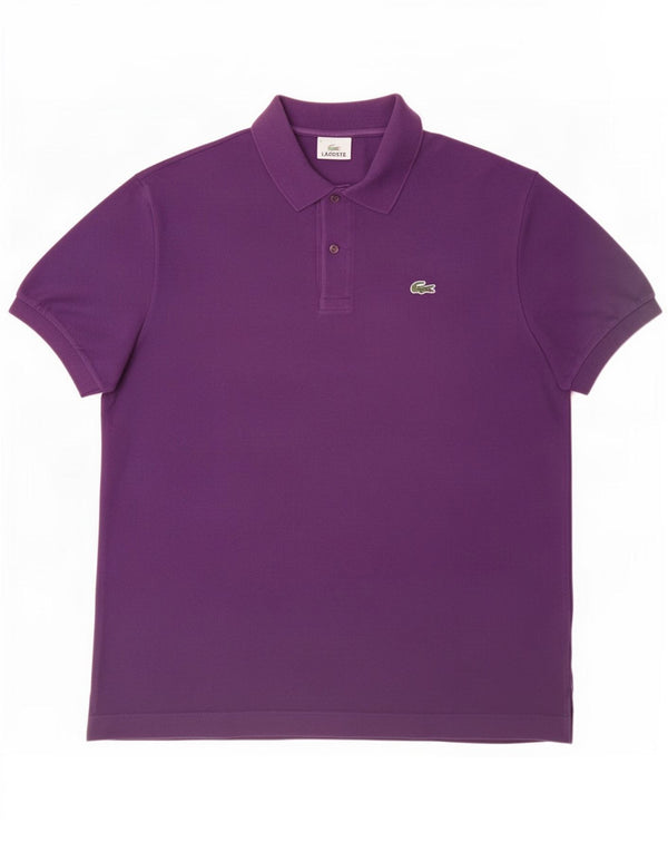 Polo Lacoste Hombre Talla 6 XL Algodón Púrpura