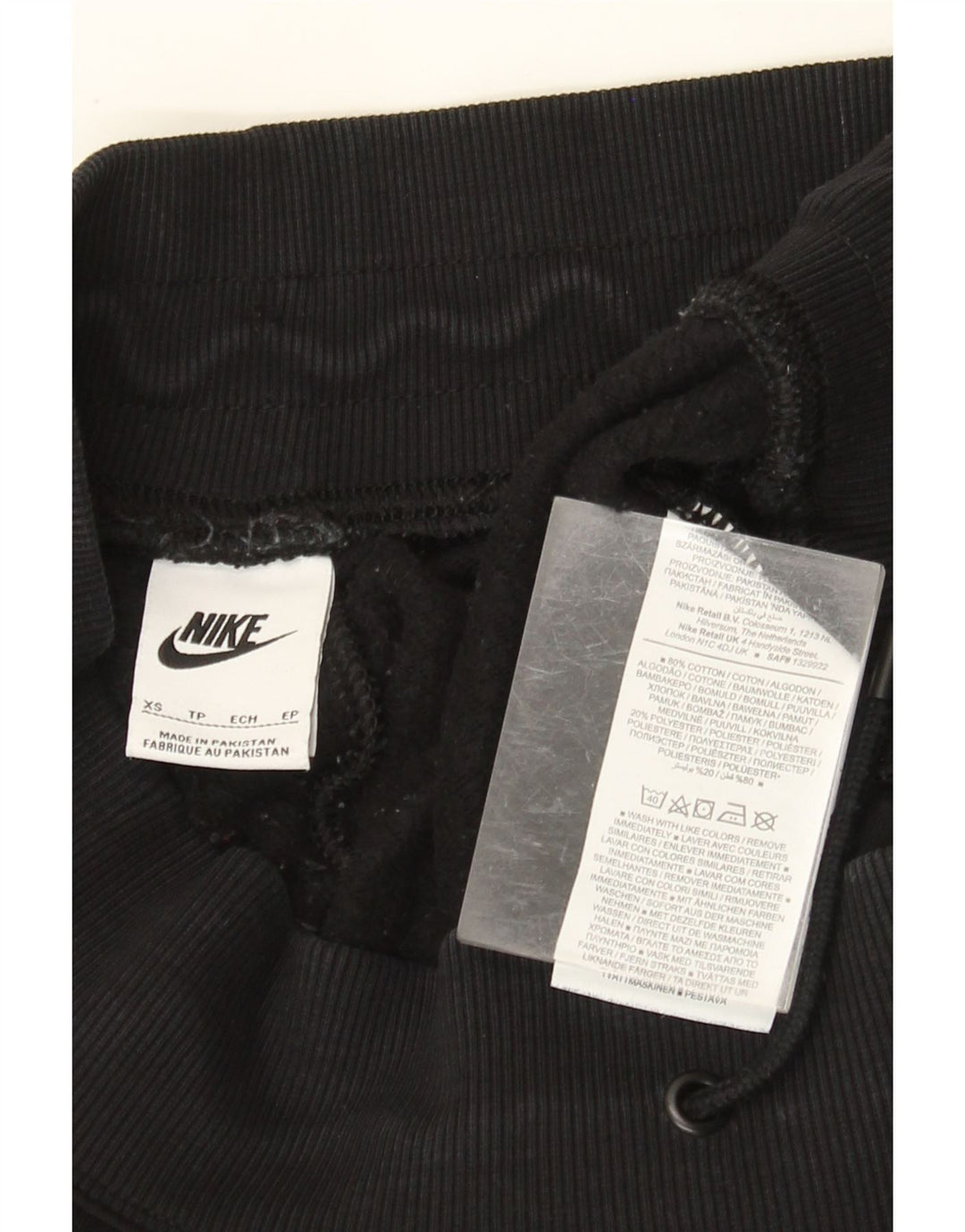 NIKE Mujer Chándal Pantalones Joggers UK 6 XS Negro Algodón