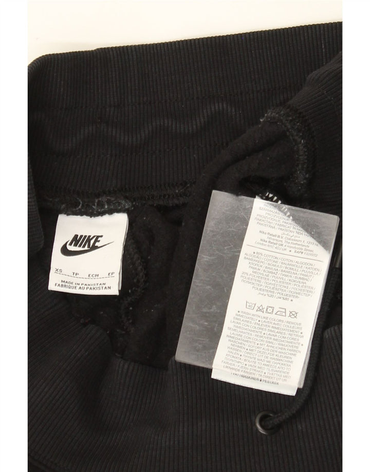 NIKE Mujer Chándal Pantalones Joggers UK 6 XS Negro Algodón