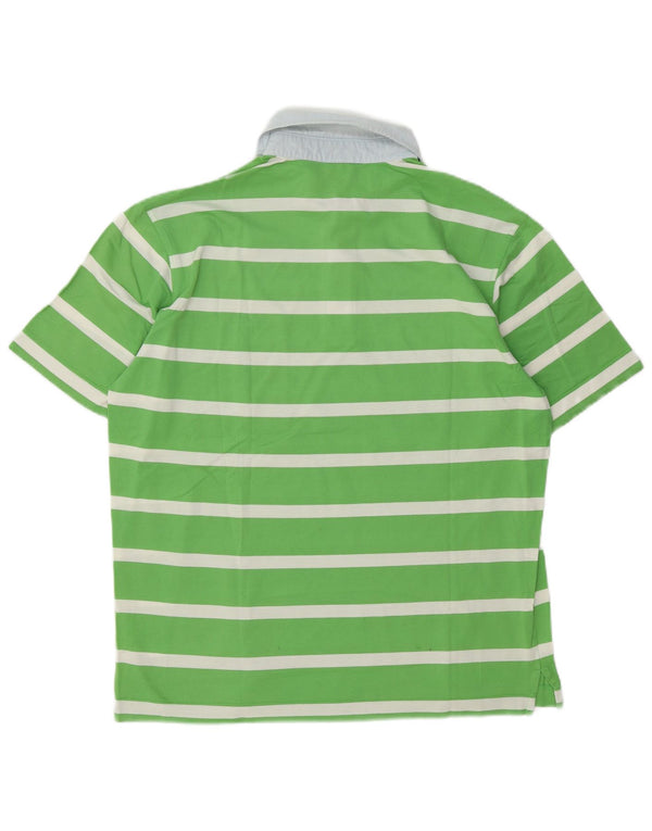 Paul & Shark Polo para hombre de rayas verdes grandes