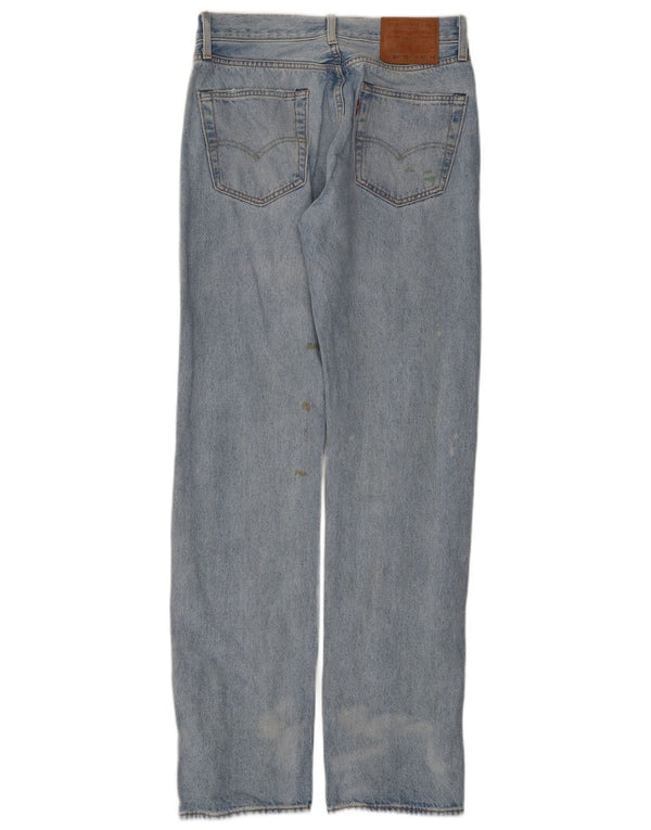 Levi's Jeans rectos desgastados 501 para hombre W30 L34 Algodón azul