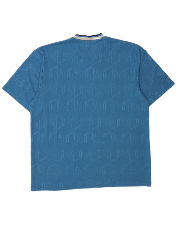 Camiseta Umbro Hombre Top XL Poliéster Geométrico Azul