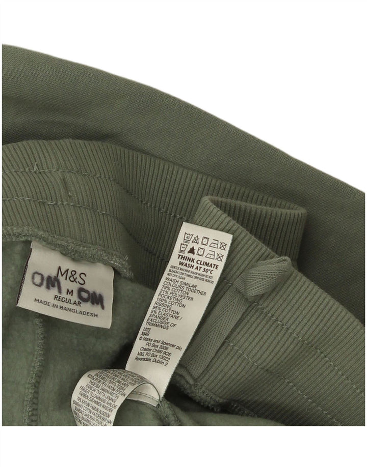 Marks & Spencer Hombre Pantalones De Chándal Regulares Joggers Verde Medio