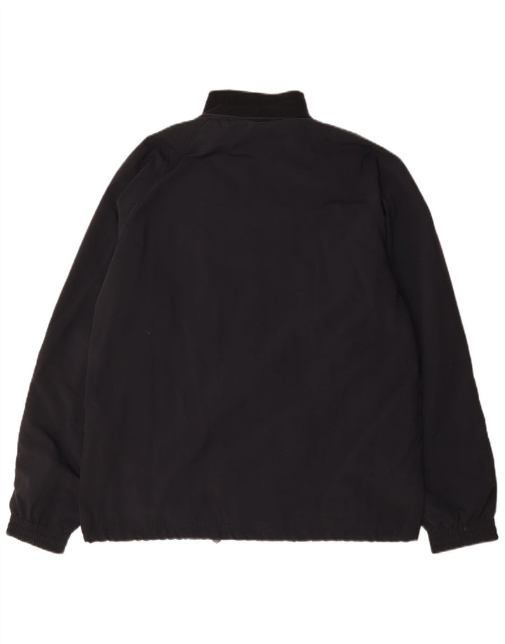 Asics - Chaqueta de chándal para hombre, talla grande, color negro, poliamida