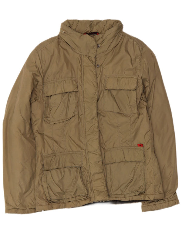 Kappa Chaqueta Cortavientos con Capucha para Mujer UK 40 XL Caqui