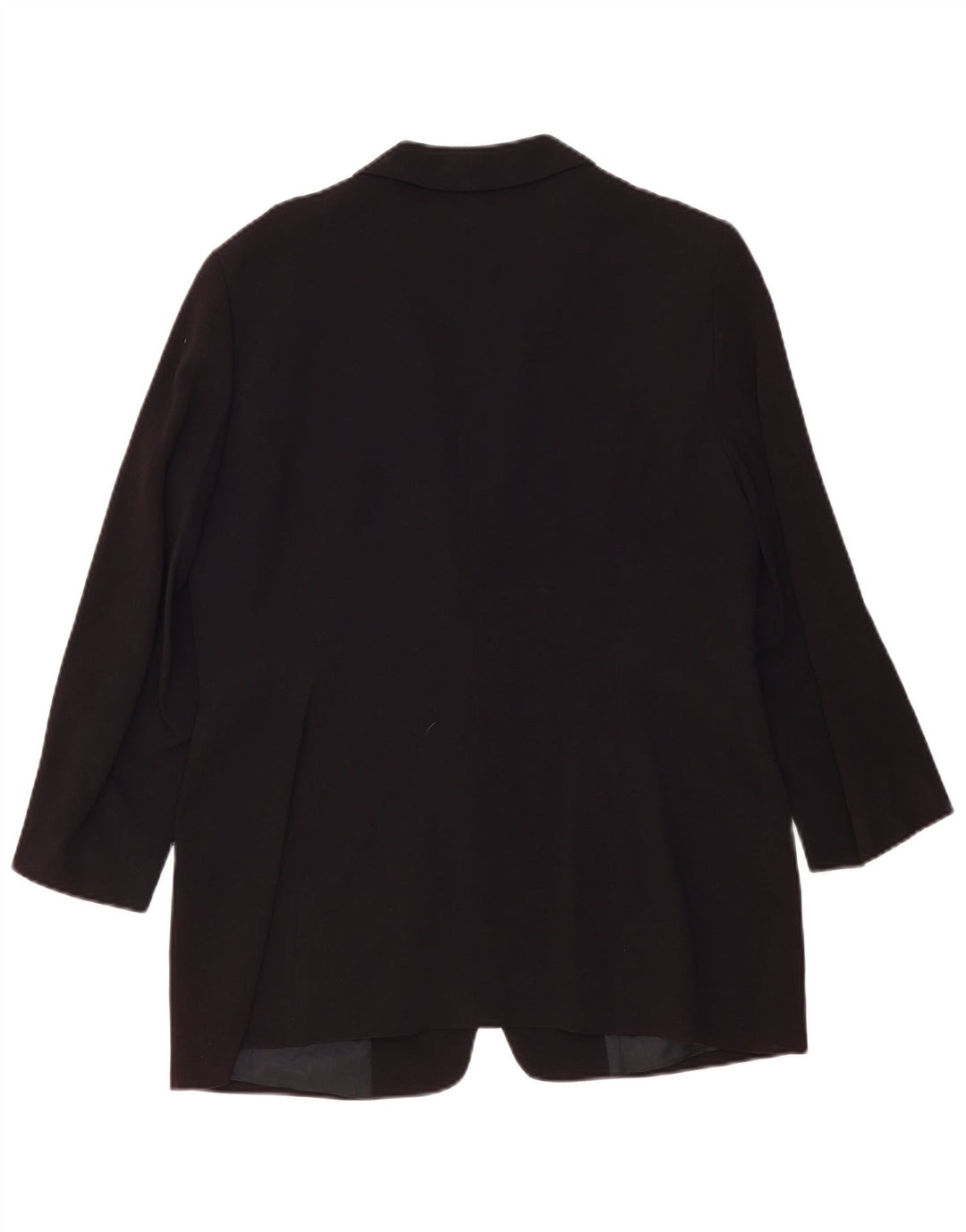 ZARA Chaqueta Blazer De Manga 3/4 Con 1 Botón Para Mujer EU 44 XL Rayón Negro