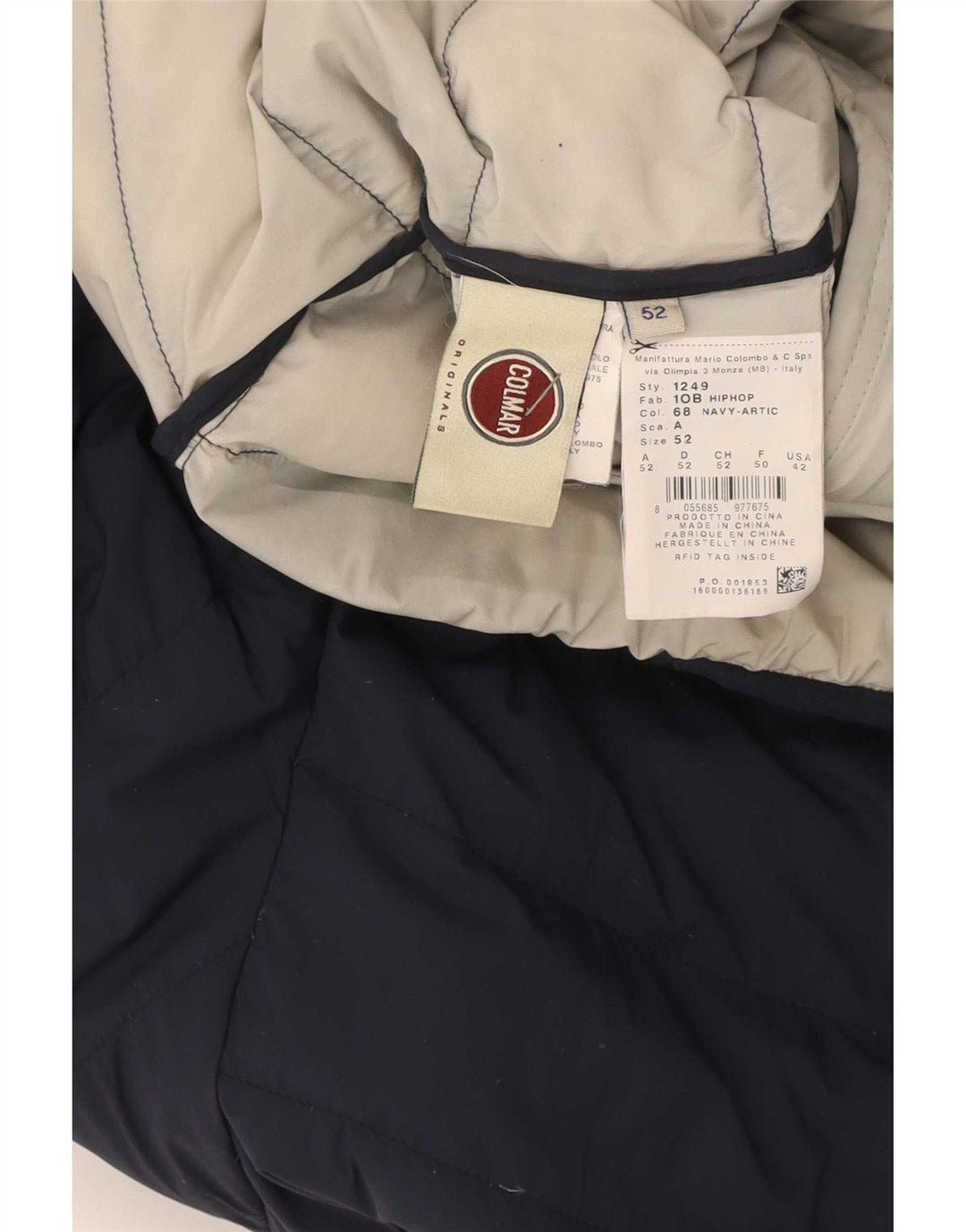 Colmar Chaqueta acolchada con capucha para hombre IT 52 Large Poliamida azul marino