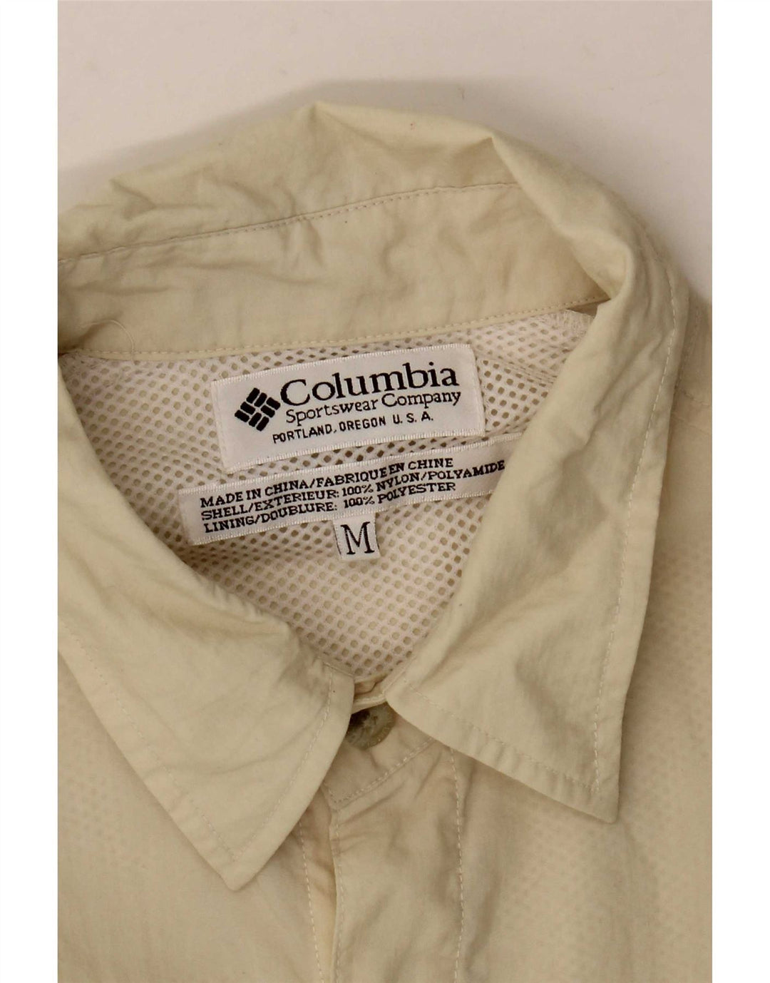 Camisa Columbia Hombre Nylon Beige Mediano