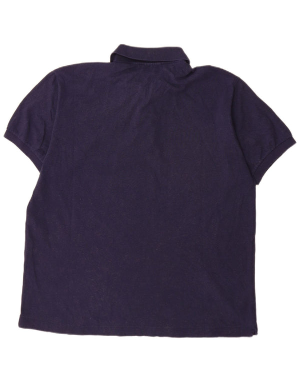 Lacoste Polo de ajuste clásico para hombre talla 7 2XL algodón azul marino