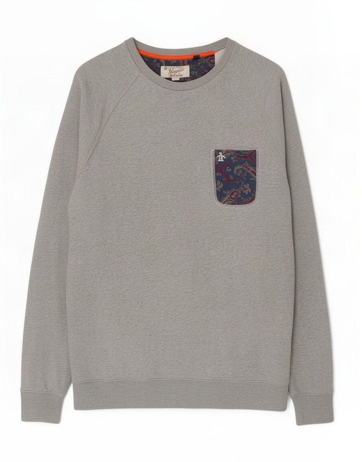 Penguin Hombre Sudadera Jumper XL Gris