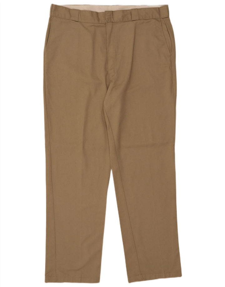 DICKIES Pantalón chino recto para hombre W40 L34 Beige Poliéster