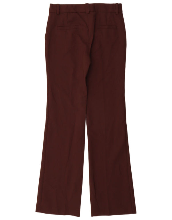 Pantalón de Traje Acampanado Mujer Massimo Dutti EU 36 XS W26 L34 Marrón Poliéster