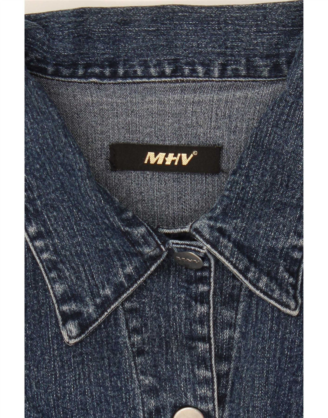 Vintage mujer chaqueta de mezclilla Reino Unido 14 azul medio