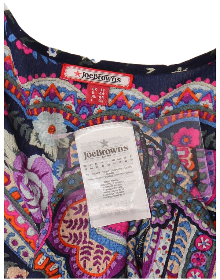 JOE BROWNS Cárdigan extragrande de playa para mujer UK 40 XL Multicolor