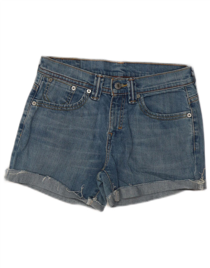 LEVI'S Shorts Vaqueros Mujer W28 Algodón Azul Medio