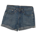 LEVI'S Shorts Vaqueros Mujer W28 Algodón Azul Medio