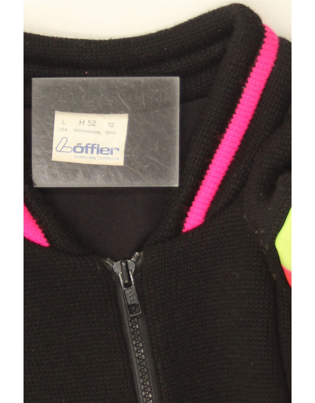 Loffler Jersey De Esquí Para Hombre Jersey Grande De Lana Con Bloques De Color Negro