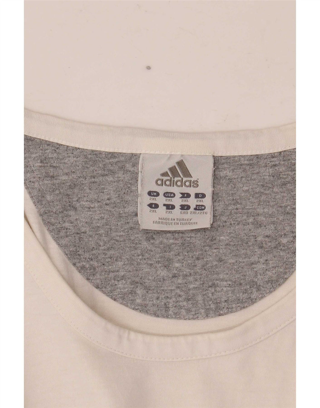 Adidas Hombre Chaleco Top 2XL Blanco