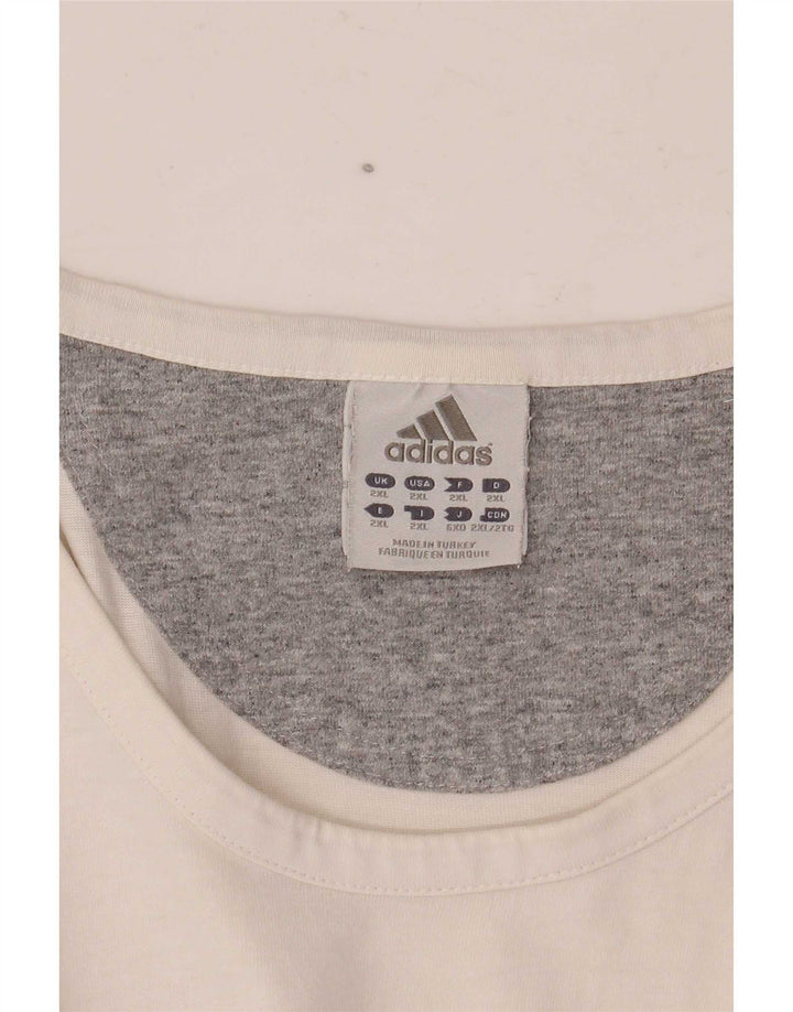 Adidas Hombre Chaleco Top 2XL Blanco