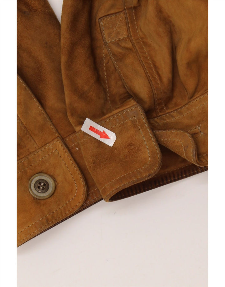 ASGARD Abrigo de ante para hombre UK 42 XL Marrón