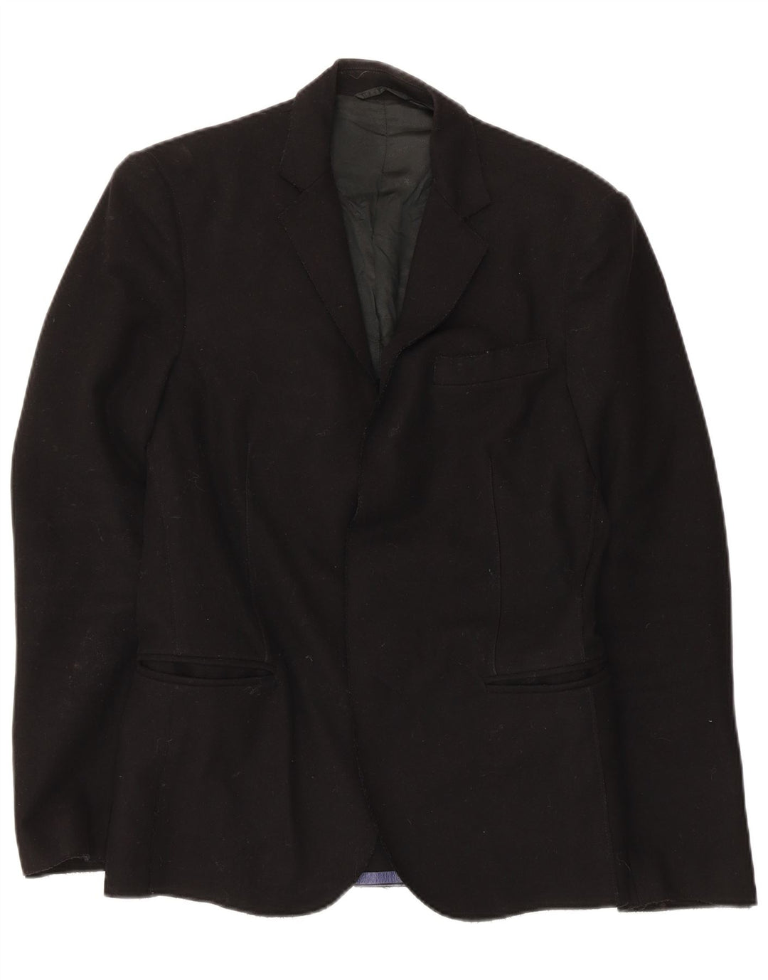 Costume National Chaqueta tipo blazer para hombre IT 44 XS Lana negra