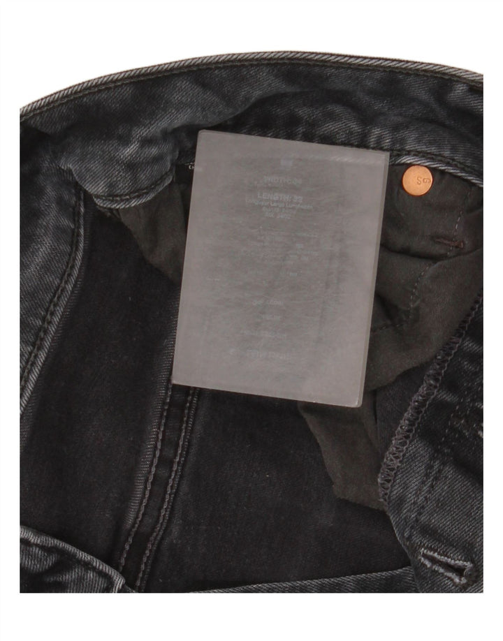 G-Star Hombre 3301 Slim Jeans W34 L32 Algodón Negro
