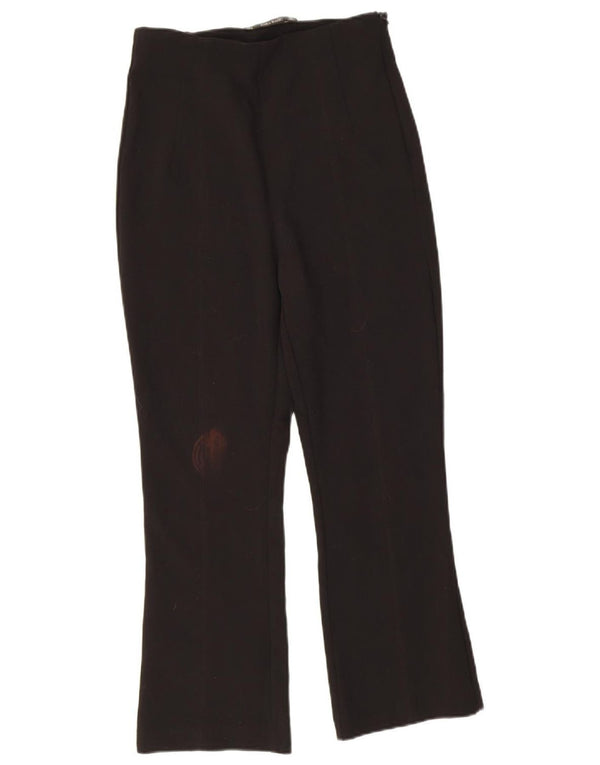 Zara Mujer Pantalones Cortos Bootcut W26 L23 Negro