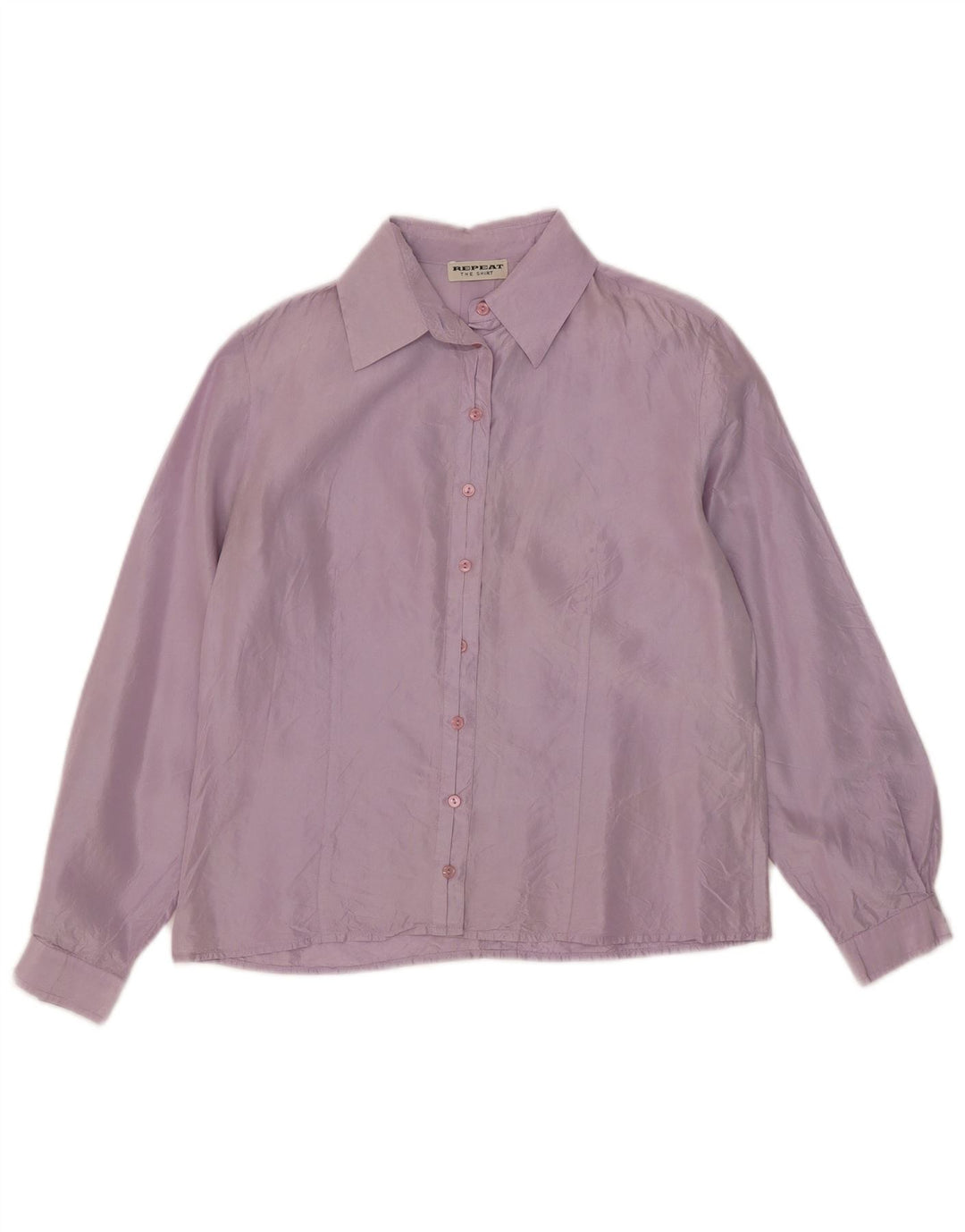 Repetir Blusa Camisera Mujer EU 38 Seda Mediana Púrpura